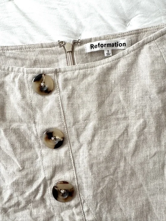 Reformation Taylor Linen Skirt - Picture 3 of 6